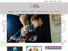 Tablet Screenshot of jeunesmusiciensdumonde.org